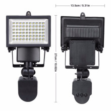 yard square outdoor 60 Led High Lumens Solar Led Motion Sensor Garden Light